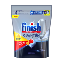 finish亮碟洗碗块三合一洗碗凝珠多效合一洗碗机清洁块洗涤剂免洗碗盐粉 72颗 1袋 全能极净柠檬凝珠 咨询客服有惊喜