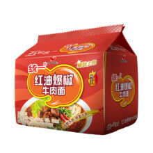 88VIP：统一牛肉配料方便面105g×5袋