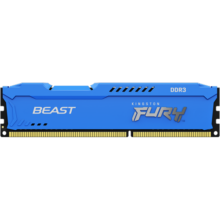 金士顿 (Kingston) FURY 8GB DDR3 1600 台式机内存条 Beast野兽系列 蓝色 骇客神条