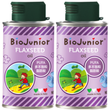 碧欧奇（Biojunior）意大利进口高烟点可热炒 无苦味 冷榨辅食用油 进口核桃油250ml+150ml亚麻籽油