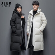 JEEP SPIRIT吉普 男女情侣款中长款羽绒服