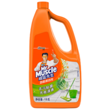 威猛先生（Mr Muscle） 地板清洁剂 1kg 草本香型 地板砖清洁剂 瓷砖除菌除垢 浓缩配方