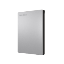百亿补贴、PLUS会员：东芝 TOSHIBA 2TB 移动硬盘机械 Slim系列 USB3.2 Gen 1 2.5英寸 银色 轻薄