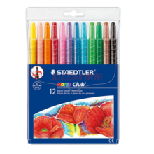 施德楼（STAEDTLER）蜡笔 可旋转不脏手儿童画笔12色绘画彩绘涂鸦彩笔手工DIY儿童礼物 221NWP12
