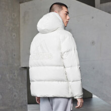 PLUS会员：Adidas 阿迪达斯 600蓬 拒水防风 鸭绒羽绒服 汉玉白