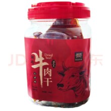 跃进 温州特产湖岭牛肉干180g*1罐
