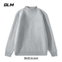 plus会员：GLM 男士半高领针织毛衣