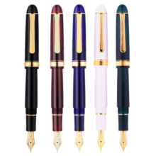 【感恩节礼物】白金（PLATINUM）3776世纪金笔PNB-13000钢笔礼盒14K金尖送礼练字商务办公日本笔 酒红色M尖