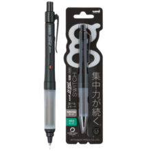 uni文具大赏日本三菱自动铅笔M5-1009GG双模式铅芯自动旋转二倍速黑科技不易断铅活动铅笔 黑色杆0.5