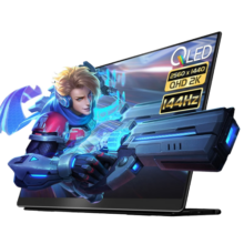 EHOMEWEI便携式显示器4K/2K超清QLED 原生240Hz 100%DCI-P3 触控笔 笔记本外接手机Ps5电脑switch扩展 副屏 15.6英寸2K144Hz 非触【Q1g】