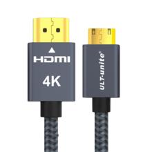 ULT-unite 优籁特 4061-1010 HDMI转Mini HDMI 视频线缆 1.2m 灰色