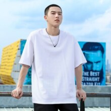 真维斯（JEANSWEST）短袖男夏季宽松百搭男女上衣服纯棉t恤男士休闲潮流青少年半袖衫 白色 JWS蓝字母 M(推荐90-115斤)