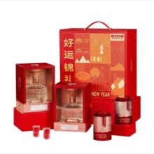 预售、plus会员：五粮液 五粮小坛 52度500mL*2瓶 & 八马茶业100g*2罐