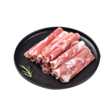 西鲜记宁夏盐池滩羊 原切羔羊肉卷300g 180羔羊 涮肥羊肉片 地标