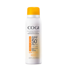 高姿 多效倍护美白防晒喷雾80ml小黄帽SPF50+PA+++户外便携军训必备