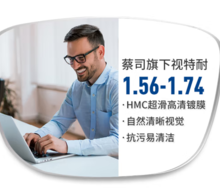 ZEISS 蔡司 1.56非球面镜片+纯钛镜架多款可选（可升级FILA斐乐/SEIKO精工镜架）