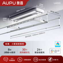 奥普（AUPU）【潘展乐同款】电动晾衣架智能晾衣机遥控升降伸缩晾衣杆阳台自动 【L331曲面屏】语音+大屏照明
