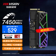 海康威视 1TB SSD固态硬盘 C4000PRO系列 M.2接口(NVMe协议PCIe 4.0 x4) 独立缓存 读速7450MB/s
