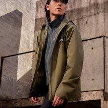 adidas户外抓绒内胆三合一连帽冲锋衣  3色可选