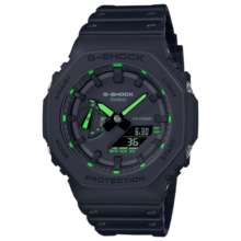 卡西欧（CASIO）手表男八角形G-shock农家橡树多功能防水运动男表 GA-2100-1A3