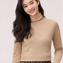 PLUS会员：雅鹿 羊毛衫女 100%纯羊毛打底针织衫 多色