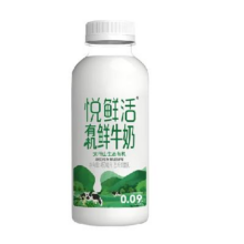 PLUS会员：悦鲜活 鲜牛奶 有机450ml/瓶 低温奶 *7件
