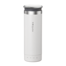 东菱（Donlim） 电热水杯 便携烧水壶 家用旅行保温杯高原适用烧水杯DL-4153 【棉云白】升级版丨芯片识别海拔 0.3L