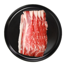 恒都 国产谷饲原切肥牛片200g*2 生鲜牛肉 烤肉片 火锅食材 寿喜锅