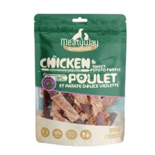 Meatyway爵宴狗零食磨牙棒训练奖励泰迪宠物狗狗零食鸭肉干 纯脆鸭肉干 10包共1000g