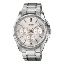 卡西欧（CASIO） MTP-1375卡西欧男表商务休闲运动 大表盘三眼手表【学生手表】 MTP-1375D-7AVPF-50米防水