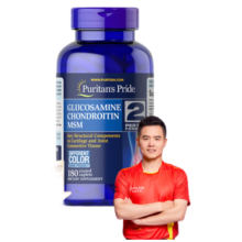 普丽普莱（Puritan's Pride）三倍浓度氨糖强效缓痛 180粒 告别关节困扰【刘国正冠军推荐】
