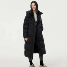 9日20点、plus会员：坦博尔 2024冬季羽绒服女长款连帽加厚面包服530832