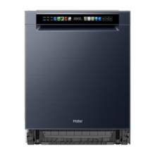 海尔洗碗机嵌入式15套双面洗全面净 洗消存一体 变频高水压 80度双微蒸汽洗 智能开门速干 【W600】晶釉蓝+金属门板+168h长效存储
