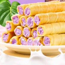 千丝 香芋牛奶蛋酥卷200g 约8包