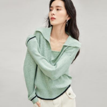 DUIBAI 对白 女士翻领针织衫 DDE024E