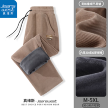 JEANSWEST 真维斯 男秋冬雪尼尔加绒裤子