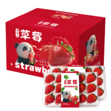 京东 百亿补贴、plus会员:愉果 草莓 红颜99草莓 2盒礼盒单果12g+净600g