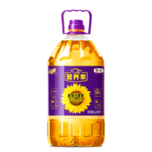 营养家 食用油 黄金小黑葵葵花仁油6.18L 物理压榨一级 中粮福临门出品