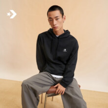 22日20点：Converse 匡威 官方 春夏男女休闲复古星箭标连帽卫衣10023874 10023874-A01 3XL