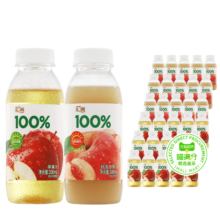 88会员：喵满分×汇源 100%桃混合果汁/苹果汁300毫升*6瓶