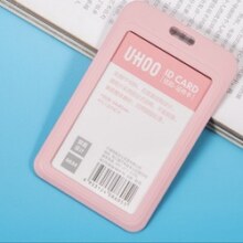 优和工作证卡套定制厂牌双面透明胸牌接送卡幼儿园证件照工牌高级感挂脖带挂绳工作牌可伸缩挂牌员工保护套