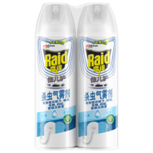 雷达(Raid)佳儿护 杀虫剂喷雾 550ml*2瓶水基 无香型 杀蟑喷雾
