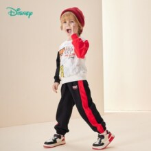 迪士尼宝宝（Disney Baby）迪士尼童装男童套装玩具总动员撞色卫衣套装萌趣卡通 本白 5岁/身高120cm