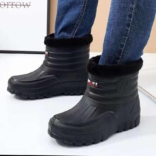 冬季加绒加厚防滑防水保暖一体鞋