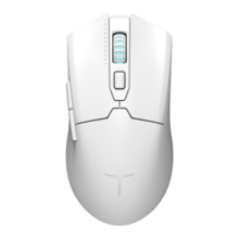 雷神（ThundeRobot）ML602 有线无线蓝牙三模游戏鼠标 原相3395传感器 64g轻量化 电竞办公长续航鼠标 白色