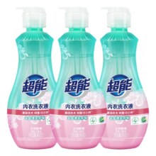 超能内衣洗内裤清洗液洗衣液女士长效抑菌正品清洗剂860g*3瓶官方