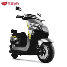 五星钻豹电动车72V35AH高速电动摩托车2000W大功率 电瓶车 X4晨阳灰