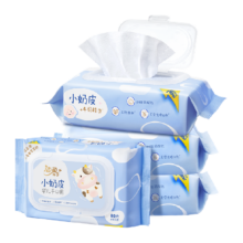洁柔小奶皮婴儿湿巾80片×4包