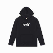 Levi's 李维斯 秋季男士经典时尚休闲套头卫衣 黑色白