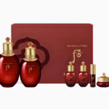 百亿补贴！WHOO 后 津率享红华凝香平颜礼盒装 (滋养液150ml+20ml+滋养乳110ml+20ml+精华液5ml+集锦膏10ml)